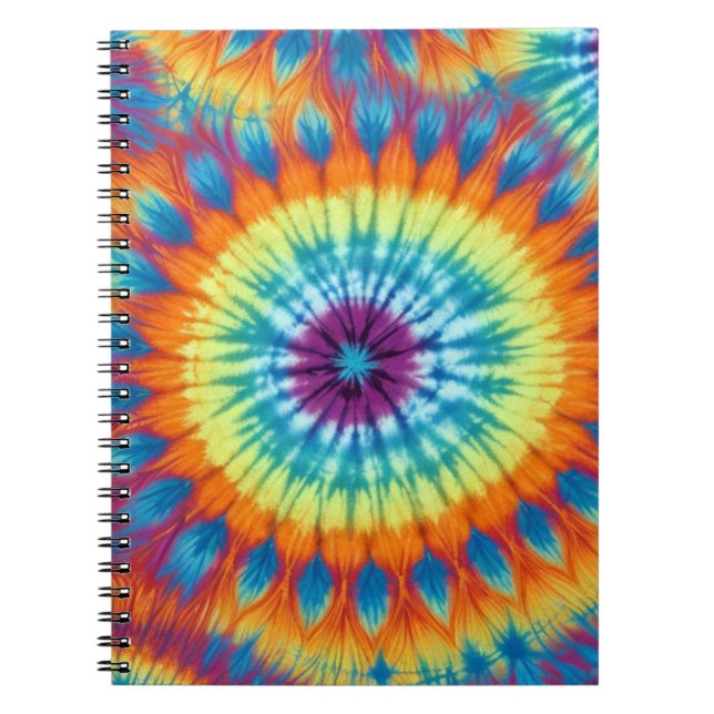 TIE DYE KONSTNÄRLIGHET ANTECKNINGSBOK (Framsidan)