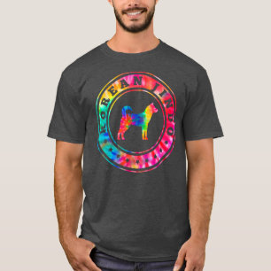 Tie Dye koreansk Jindo Hund Pappa Djurälskare Mamm T Shirt
