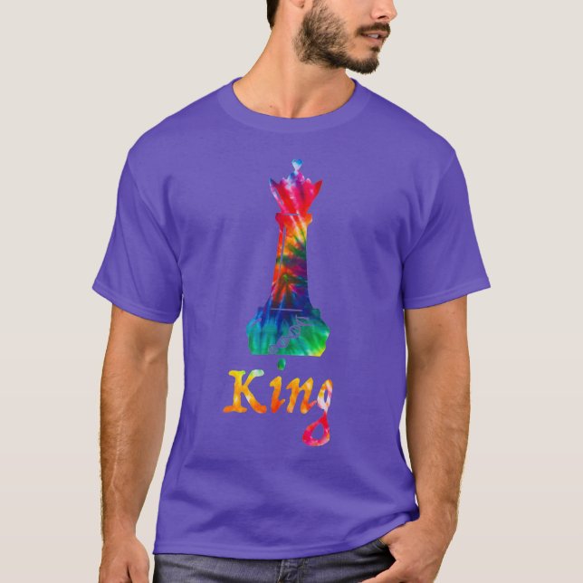 Tie Dye Kung Chess Biet T Shirt (Framsida)