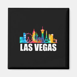 Tie Dye Las Vegas Nevada Bröllopsfest Resa Semeste Magnet