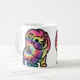 Tie Dye Lejon Kaffemugg