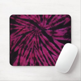 Tie-Dye Lila Rosa Svart Hippie Retro Mönster  Musmatta