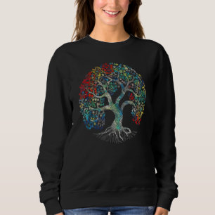 Tie Dye Livets träd Wiccan Art Artist Pagan Witch T Shirt