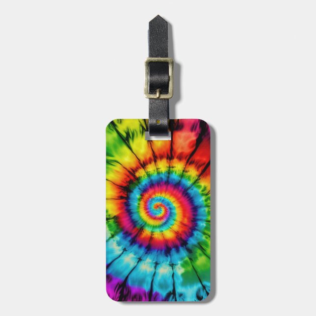 Tie Dye Luggage Tag Bagagebricka (Vertikal Framsida)
