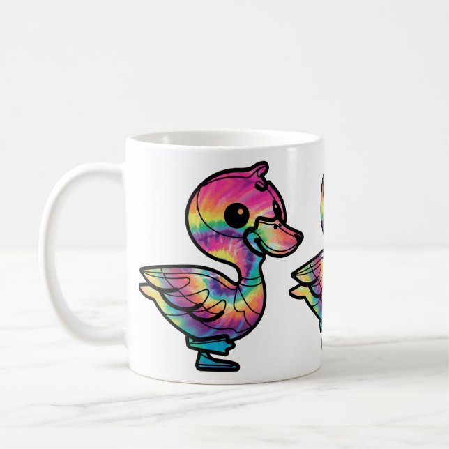 Tie Dye Mallard Anka Kaffemugg (Vänster)