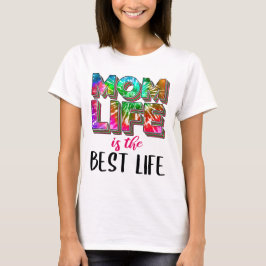 Tie Dye Mamma Life är det bästa livet T Shirt