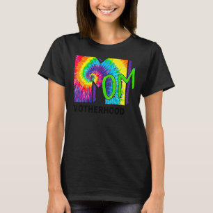 Tie Dye Mamma Moderskap Lycklig Mors dag-familjen T Shirt
