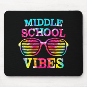 Tie Dye Mitten School Vibes Teacher Student Back T Musmatta
