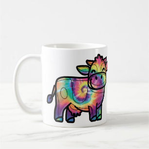 Tie Dye Mjölkko Kaffemugg