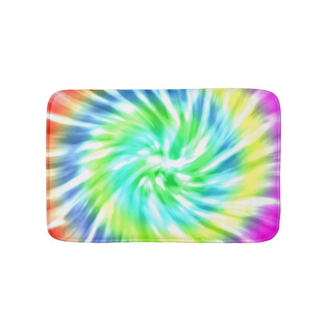 Tie Dye Mönster Bath Mat Badrumsmatta (Framsidan)