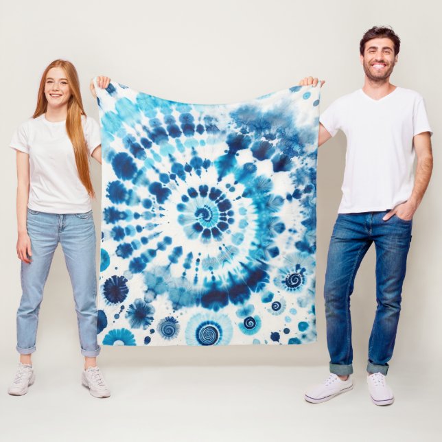 Tie Dye Mönster Fleecefilt (På plats)