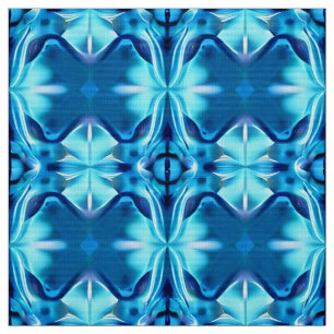 Tie Dye Mönster i Indigo och Ice Blue Tyg