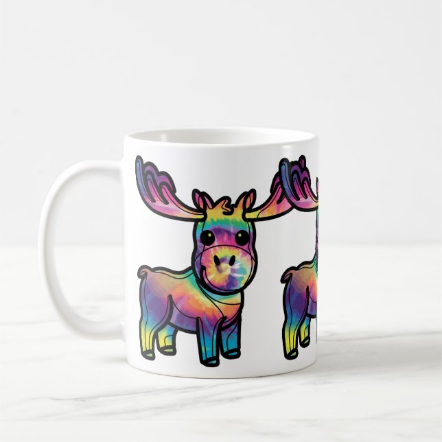Tie Dye Moose Kaffemugg (Vänster)