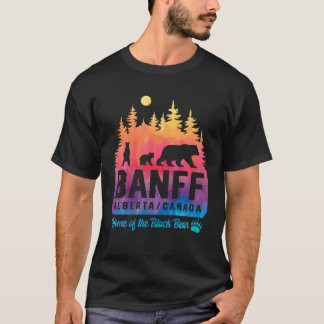 Tie Dye Mor Bear och Unge Banff nationalpark T Shirt