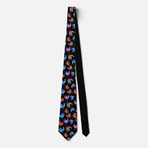 Tie-Dye Multifärgad Birds Slips