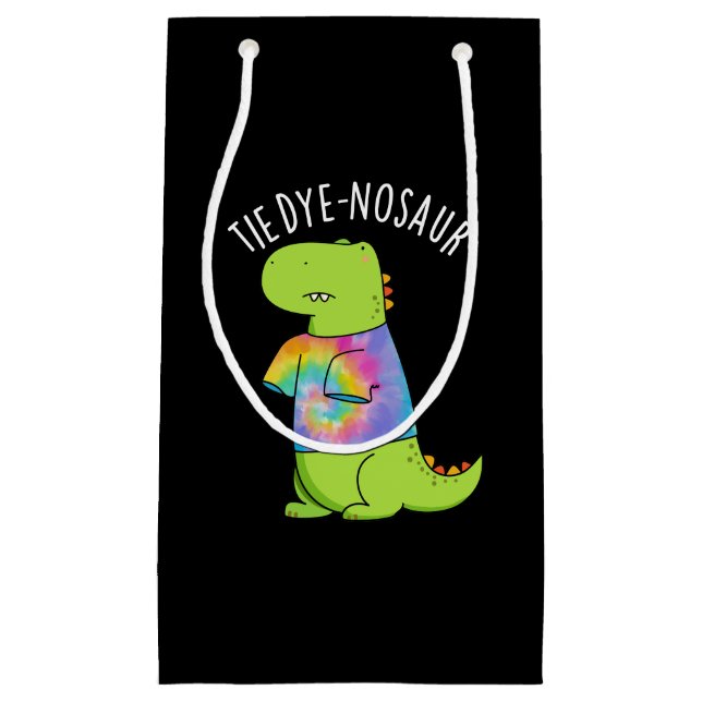 Tie-dye-nosaur Funny Dinosaur Pun Mörk BG (Framsidan)