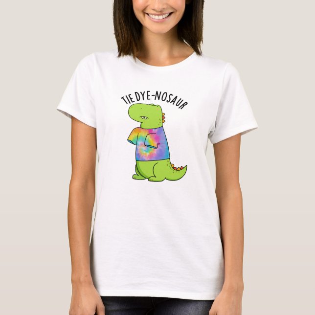 Tie-dye-nosaur Funny Dinosaur Pun T Shirt (Framsida)