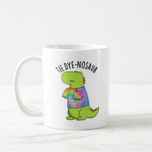 Tie-dye-nosaur Rolig Dinosaur Puns Kaffemugg