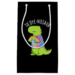 Tie-dye-nosaur Rolig Dinosaur Puns Svart BG