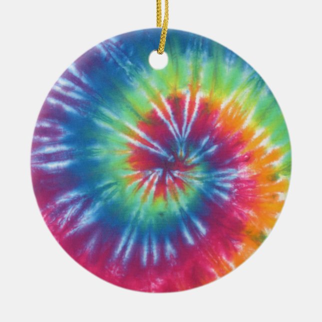 Tie Dye One Julgransprydnad Keramik (Framsidan)