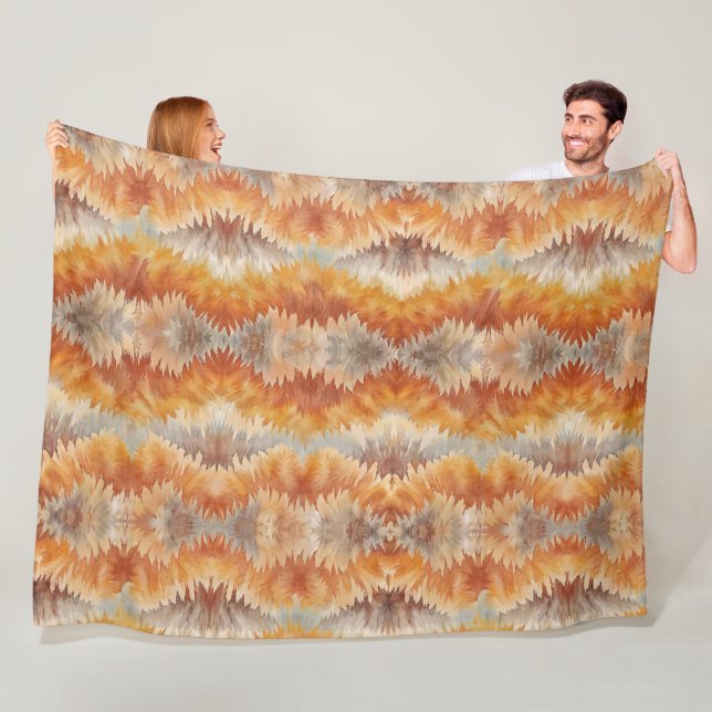 Tie Dye Organic Art Fleecefilt (På plats)