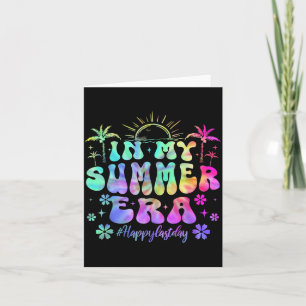 Tie Dye på min sommar sista skoldagen lärare Kort
