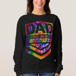 Tie Dye Pappa dedicerat och hängivet Lycklig Far T Shirt