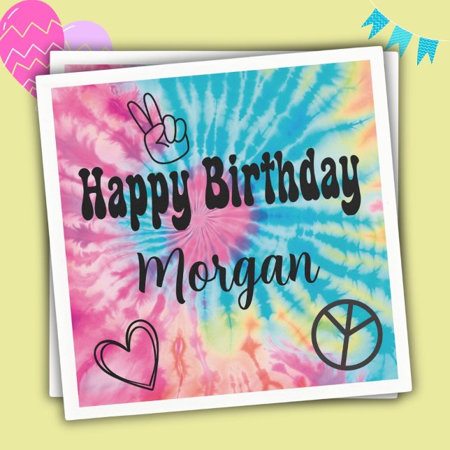 Tie Dye Party Pappersservett (Skapare uppladdad)