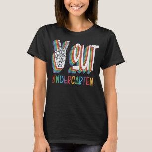 Tie Dye Party Roligt Fredstecken Hand Out Kinderga T Shirt