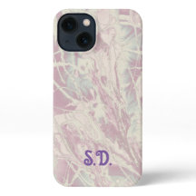Tie Dye | Pastel Rosa Blue Monogram