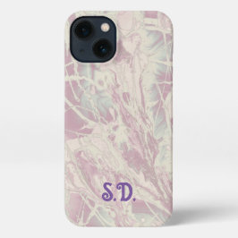 Tie Dye | Pastel Rosa Blue Monogram
