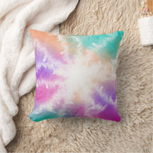 Tie Dye Pastel Watercolor Rosa Orange Teal Lila