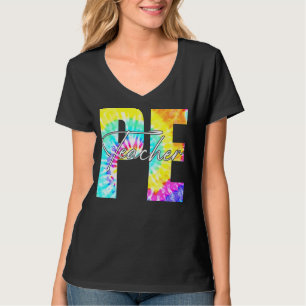 Tie Dye Pe Physical Education Lacher Första dagen T Shirt