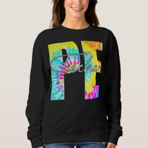 Tie Dye Pe Physical Education Lacher Första dagen T Shirt