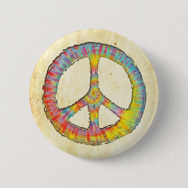 Tie-Dye Peace 713 Knapp (Framsida)