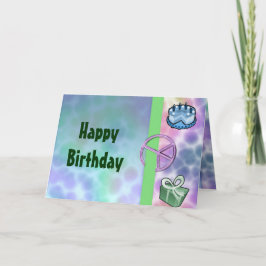 Tie Dye Peace Birthday Kort
