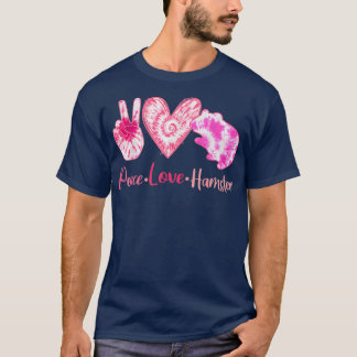 Tie Dye Peace Kärlek Hamster Älskare Girl Women T Shirt