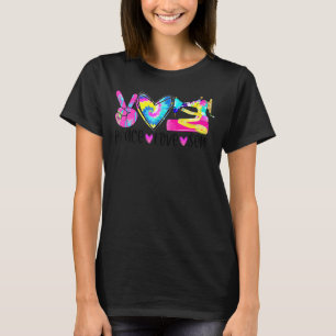 Tie Dye Peace Kärlek Sew Funny Quilting Quilter Se T Shirt