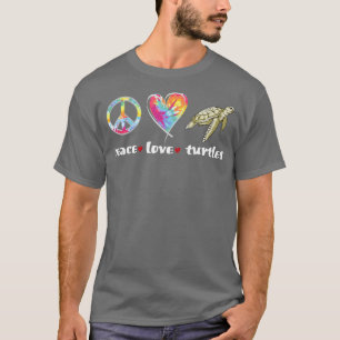 Tie dye peave kärlek sköldpaddor t shirt