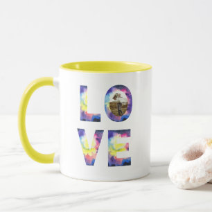 Tie Dye Photo Kärlek Mugg