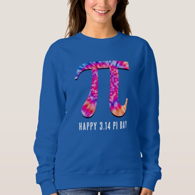 Tie Dye Pi Day T Shirt (Framsida)
