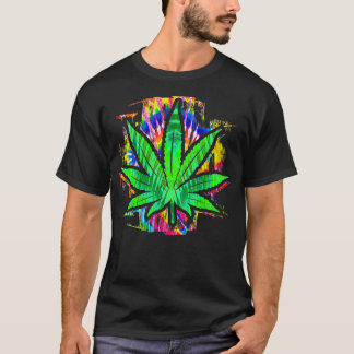 Tie Dye Pot Löv Pothead Smoking Ogräs Hippie Sto T Shirt
