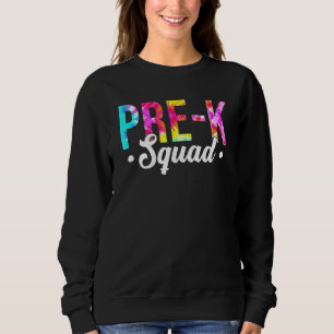Tie Dye Pre-K Preschool Squad Teacher Första dagen T Shirt