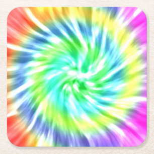 Tie Dye Pub Board Underlägg Papper Kvadrat