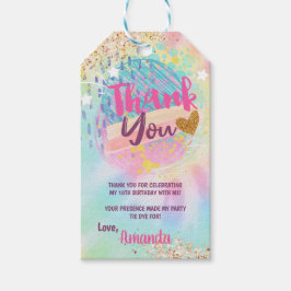 Tie Dye Rainbow Presentetikett