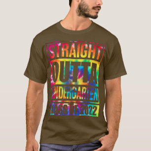 Tie Dye Rak Outta Kindergarten T-Shirt Funny 