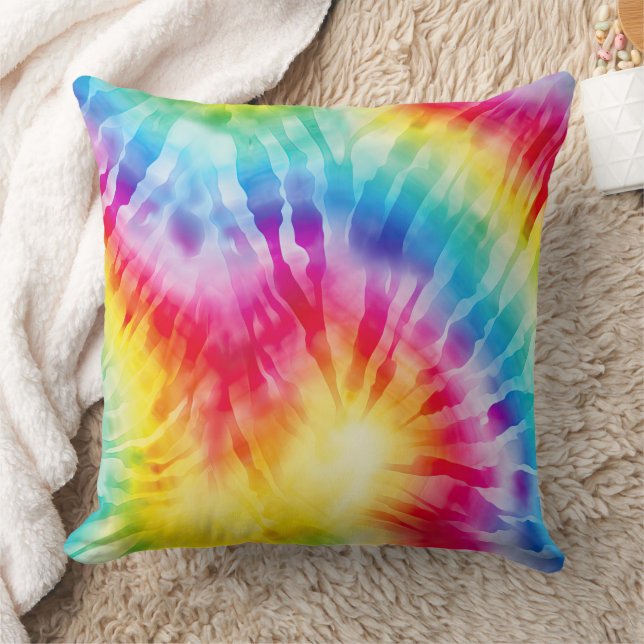 Tie Dye Rand Kudde (Filt)