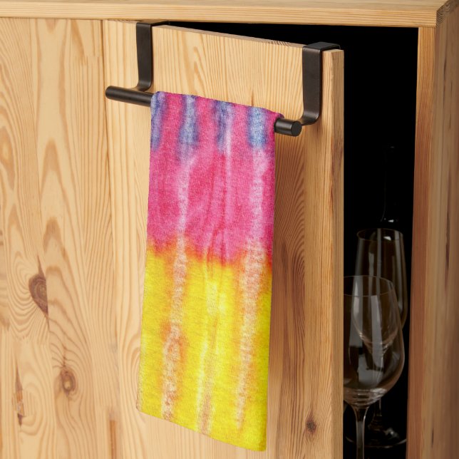 Tie Dye Retro Classic Kitchen Towels Kökshandduk (Thirds Fold)