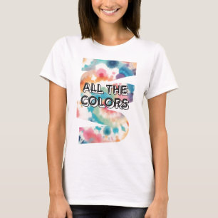 Tie-Dye Retro Pastell Design T Shirt