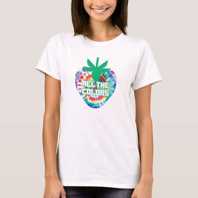 Tie-Dye Retro Sommar Design T Shirt (Framsida)